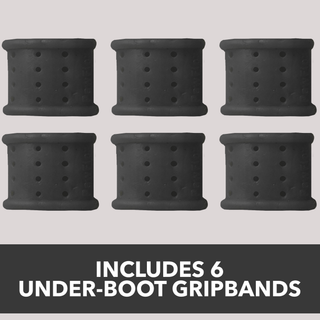 PawFlex Gripsterz Silicone Under Boot Grip Bands for Keeping Dog Boots, Shoes and Socks on - No Twisting or Falling Off- Super Soft, Cushiony and Stretchy Nonslip Grippy Under Boot Wrist/Ankle Bands- Works with all Dog Socks and Boot
