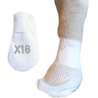 Medimitt Paw Bandages for Dogs, Cats and Pets – Stretchy Medical Booties, First Aid for Paws – Non Slip, Non Adhesive, Breathable, Disposable, Washable, Adjustable Strap. (Pack of 10, 12, 16 & 20)