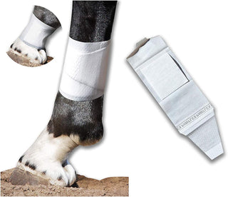 Cohesive wrap Alternative Equine BandaFlex Horse Bandages for Lower Leg Double Catch Fasteners Super Stretch, Disposable, Washable & Breathable (Small 10 Pack)