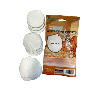 PawFlex Gripsterz Refill Woundpad Inserts for Gripsterz Paw Mitts, Non-Adherent Dog Wound Boot Gauze Pad inserts- Refill Wound Pads for Gripsterz Mitts - Paw Bandage- Paw Protection for Injured Paws