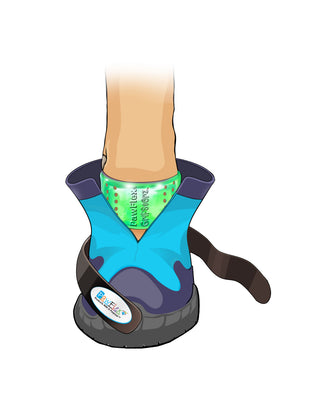 PawFlex Gripsterz Silicone Under Boot Grip Bands for Keeping Dog Boots, Shoes and Socks on - No Twisting or Falling Off- Super Soft, Cushiony and Stretchy Nonslip Grippy Under Boot Wrist/Ankle Bands- Works with all Dog Socks and Boot