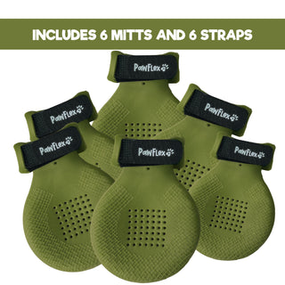 PawFlex Gripsterz All Weather Outdoor Breathable Nonslip Silicone Dog Boots.  Super Stretchy Paw Protection - Dog Shoes for Hot Pavement, Snow, Ice, and Rain. Provides traction on slippery surfaces- Durable and Form Fitting