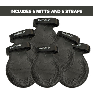 PawFlex Gripsterz All Weather Waterproof Nonslip Silicone Dog Boots.  Super Stretchy Paw Protection - Dog Shoes for Hot Pavement, Snow, Ice, and Rain. Provides traction on slippery surfaces- Durable and Form Fitting