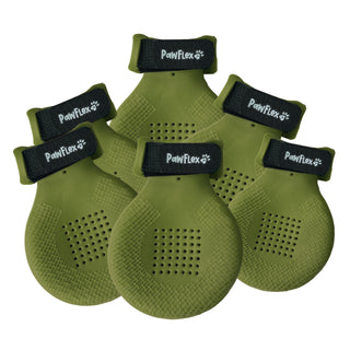 PawFlex Gripsterz All Weather Outdoor Breathable Nonslip Silicone Dog Boots.  Super Stretchy Paw Protection - Dog Shoes for Hot Pavement, Snow, Ice, and Rain. Provides traction on slippery surfaces- Durable and Form Fitting