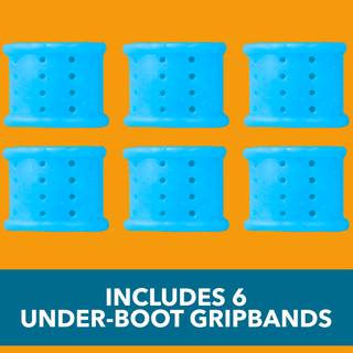 PawFlex Gripsterz Silicone Under Boot Grip Bands for Keeping Dog Boots, Shoes and Socks on - No Twisting or Falling Off- Super Soft, Cushiony and Stretchy Nonslip Grippy Under Boot Wrist/Ankle Bands- Works with all Dog Socks and Boot