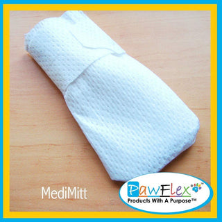 PawFlex Medimitt Paw Bandages for Dogs & Cats 2XS-XL | First- Aid Medical Pet Booties | Stretchy Breathable Non Slip Disposable Socks | Paw Protection for Paw Wounds and Injuries Dog