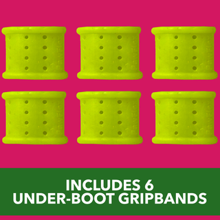 PawFlex Gripsterz Silicone Under Boot Grip Bands for Keeping Dog Boots, Shoes and Socks on - No Twisting or Falling Off- Super Soft, Cushiony and Stretchy Nonslip Grippy Under Boot Wrist/Ankle Bands- Works with all Dog Socks and Boot