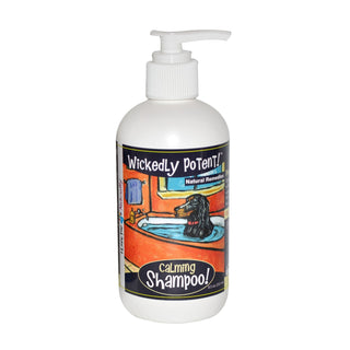 Wickedly Potent! Vegan All natural Calming shampoo for dogs. Soothing holistic herbal infusion, human grade,safe, undiluted by PawFlex