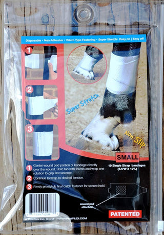 Equine BandaFlex Non-Adhesive, Disposable, Washable and Reusable Bandages