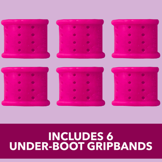 PawFlex Gripsterz Silicone Under Boot Grip Bands for Keeping Dog Boots, Shoes and Socks on - No Twisting or Falling Off- Super Soft, Cushiony and Stretchy Nonslip Grippy Under Boot Wrist/Ankle Bands- Works with all Dog Socks and Boot