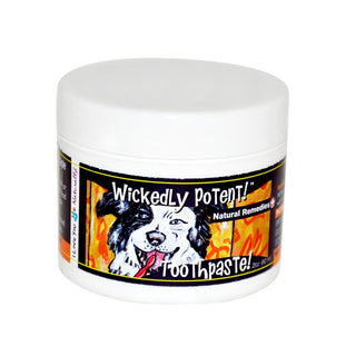 Wickedly Potent! Vegan Toothpaste (Original) for Dogs - All-Natural Oral Care for Pets Fights Plaque- Freshens Breath Soothing Antibacterial Whitening Holistic & Herbal Remedy. Easy Access JAR