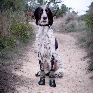 PawFlex Comfy Pawz Double Dipped Waterproof Dog Booties | Outdoor Pet Socks with Rubberized Bottom| Patented Non-Slip Silicone Grip at Inner Cuff and Center for No Twisting or Sliding Off