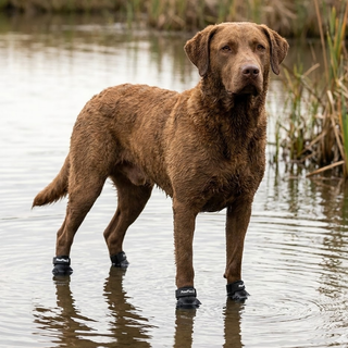 PawFlex Gripsterz All Weather Waterproof Nonslip Silicone Dog Boots.  Super Stretchy Paw Protection - Dog Shoes for Hot Pavement, Snow, Ice, and Rain. Provides traction on slippery surfaces- Durable and Form Fitting