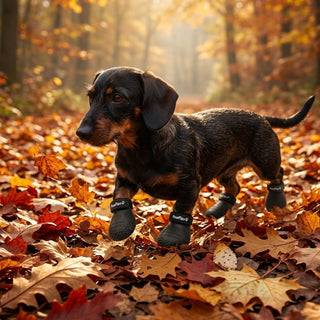 PawFlex Gripsterz All Weather Waterproof Nonslip Silicone Dog Boots.  Super Stretchy Paw Protection - Dog Shoes for Hot Pavement, Snow, Ice, and Rain. Provides traction on slippery surfaces- Durable and Form Fitting