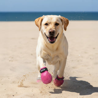 PawFlex Gripsterz All Weather Outdoor Breathable Nonslip Silicone Dog Boots.  Super Stretchy Paw Protection - Dog Shoes for Hot Pavement, Snow, Ice, and Rain. Provides traction on slippery surfaces- Durable and Form Fitting