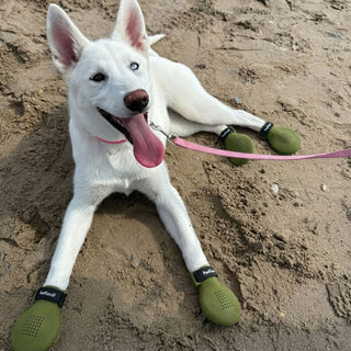 PawFlex Gripsterz All Weather Outdoor Breathable Nonslip Silicone Dog Boots.  Super Stretchy Paw Protection - Dog Shoes for Hot Pavement, Snow, Ice, and Rain. Provides traction on slippery surfaces- Durable and Form Fitting