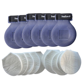 PawFlex Gripsterz Indoor Wound Care Boot with Woundpad inserts- Paw Bandage- Super Soft Cushiony, Breathable Stretchy Silicone Dog Boots. Paw Protection Covers- Waterproof Bottoms, NonSlip Rubber Dog Shoes for traction on slippery surfaces