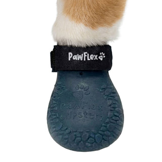 PawFlex Gripsterz All Weather Waterproof Nonslip Silicone Dog Boots.  Super Stretchy Paw Protection - Dog Shoes for Hot Pavement, Snow, Ice, and Rain. Provides traction on slippery surfaces- Durable and Form Fitting