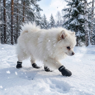 PawFlex Gripsterz All Weather Waterproof Nonslip Silicone Dog Boots.  Super Stretchy Paw Protection - Dog Shoes for Hot Pavement, Snow, Ice, and Rain. Provides traction on slippery surfaces- Durable and Form Fitting