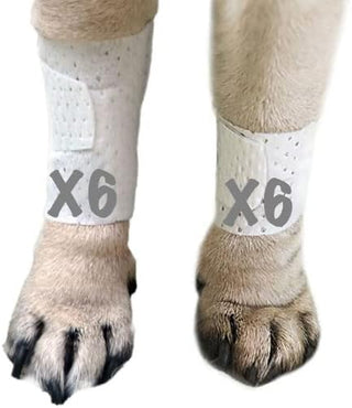 Basic Leg Bandages for Dogs, Cats and Other Pets First Aid Non-Adhesive Fur Friendly - Value 10 Pack (5 Standard, 5 Wide) by PawFlex (XXX-Small)