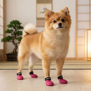 PawFlex Gripsterz All Weather Outdoor Breathable Nonslip Silicone Dog Boots.  Super Stretchy Paw Protection - Dog Shoes for Hot Pavement, Snow, Ice, and Rain. Provides traction on slippery surfaces- Durable and Form Fitting