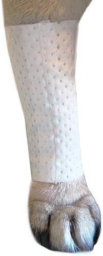 Protective Sleeve Tubular Cover - Bandages - for Dogs Cats and Other Pets First Aid Wound Care Comfortable Non-Adhesive Breathable & Water Resistant 18 Strips (yields 36-54 Covers)-(X-Small)