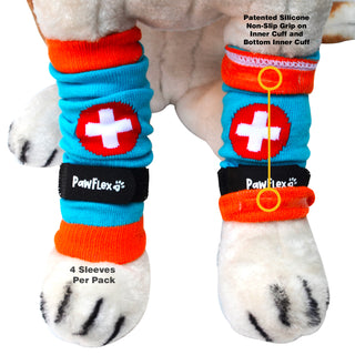 PawFlex Comfy Pawz™ Cotton Nonslip Medical Sleeves/Leggings for Dogs and Cats-4 leggings per pack